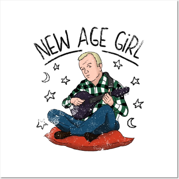 New Age Girl - Detectorists - DMDC Wall Art by InflictDesign